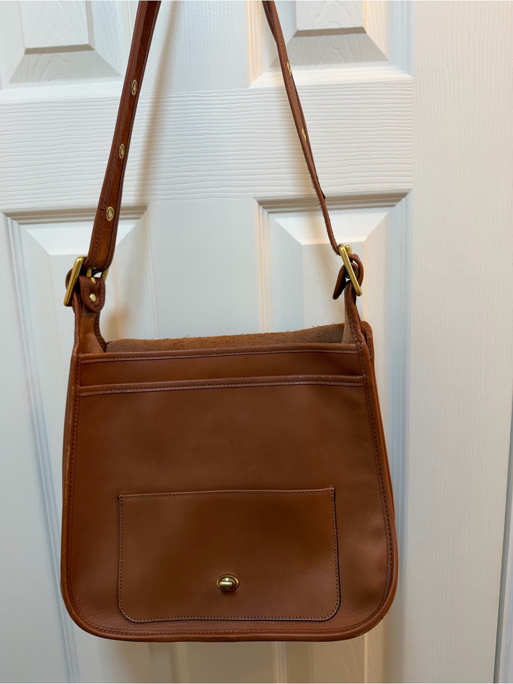 Vintage Coach Classic Brown Leather Shoulder Bag - Picture 3 of 5